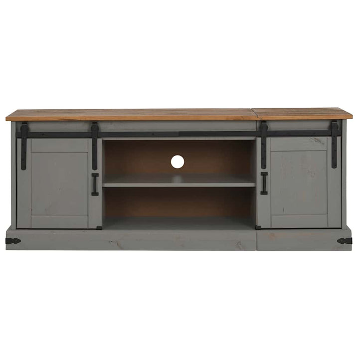 Tv-Bänk Halden 2 Skjutdörrar 150X40X60 Cm Massivt Trä