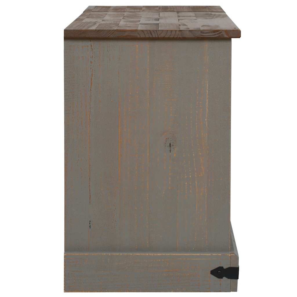 Tv-Bänk Halden 2 Skjutdörrar 150X40X60 Cm Massivt Trä