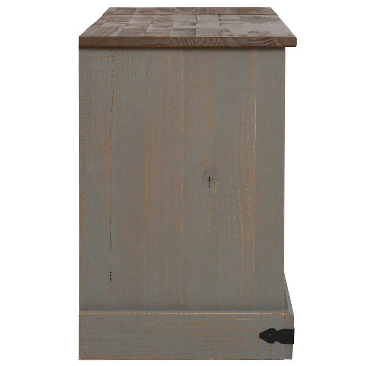 Tv-Bänk Halden 2 Skjutdörrar 150X40X60 Cm Massivt Trä