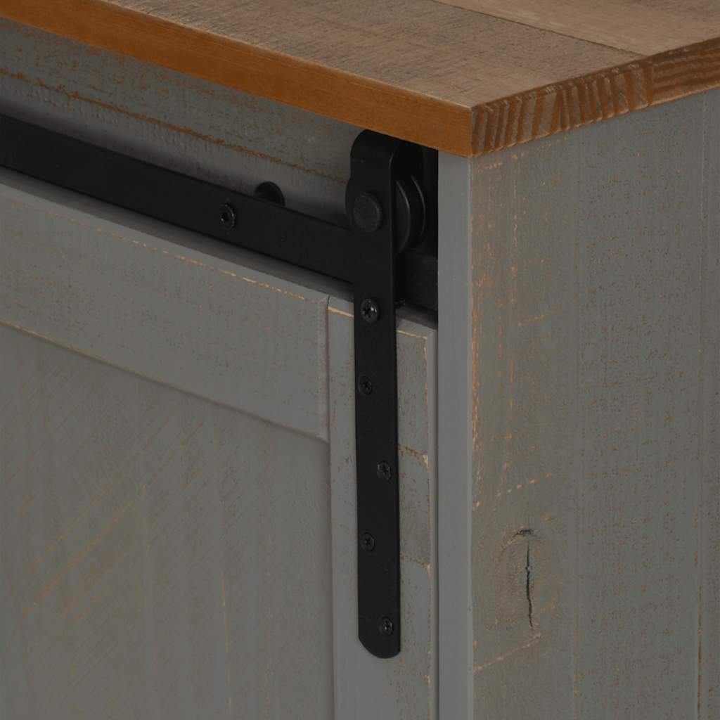Tv-Bänk Halden 2 Skjutdörrar 150X40X60 Cm Massivt Trä