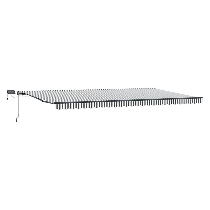 Markis Manuellt Infällbar Med Leds