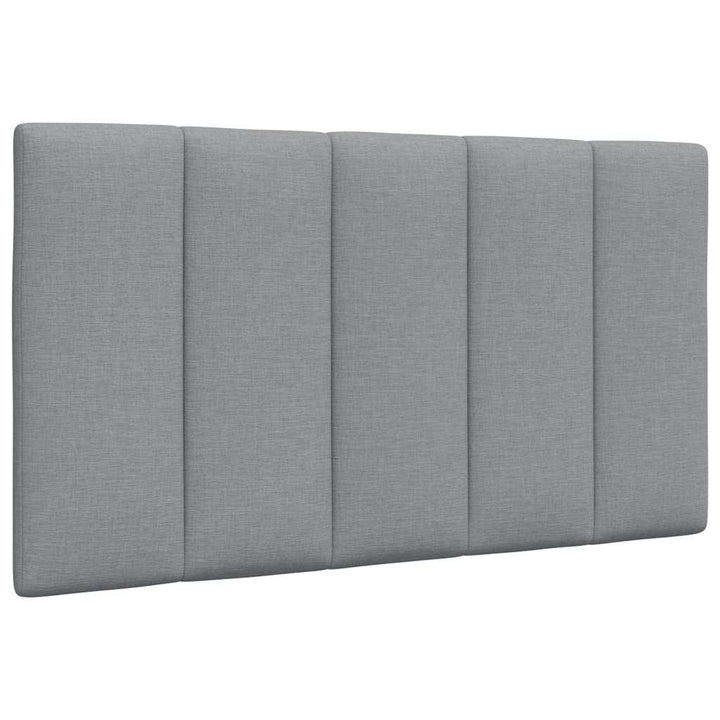 Bed Frame Without Mattress &amp;quot;Hanko&amp;quot; Light Grey Fabric