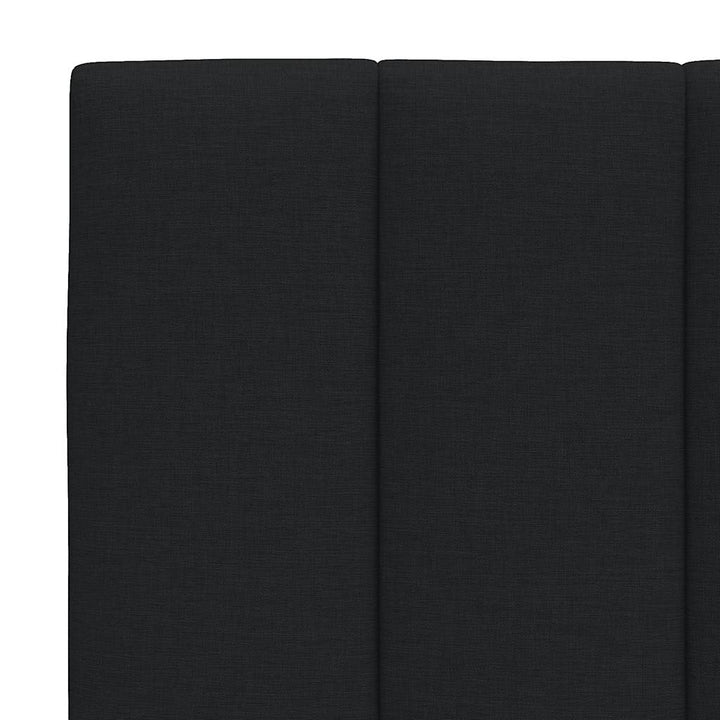 Bed Frame Without Mattress &amp;quot;Hanko&amp;quot; Black Fabric