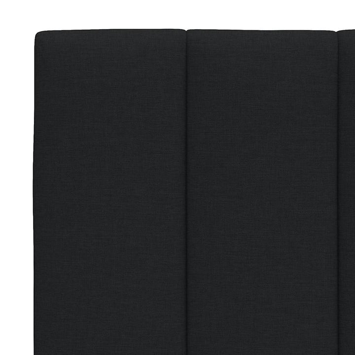 Bed Frame Without Mattress &amp;quot;Hanko&amp;quot; Black Fabric