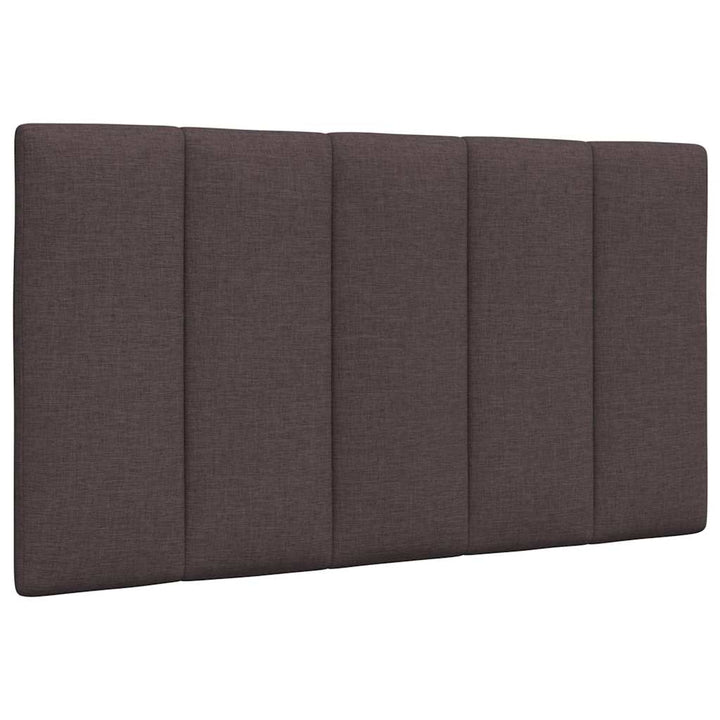 Bed Frame Without Mattress &amp;quot;Hanko&amp;quot; Dark Brown Fabric