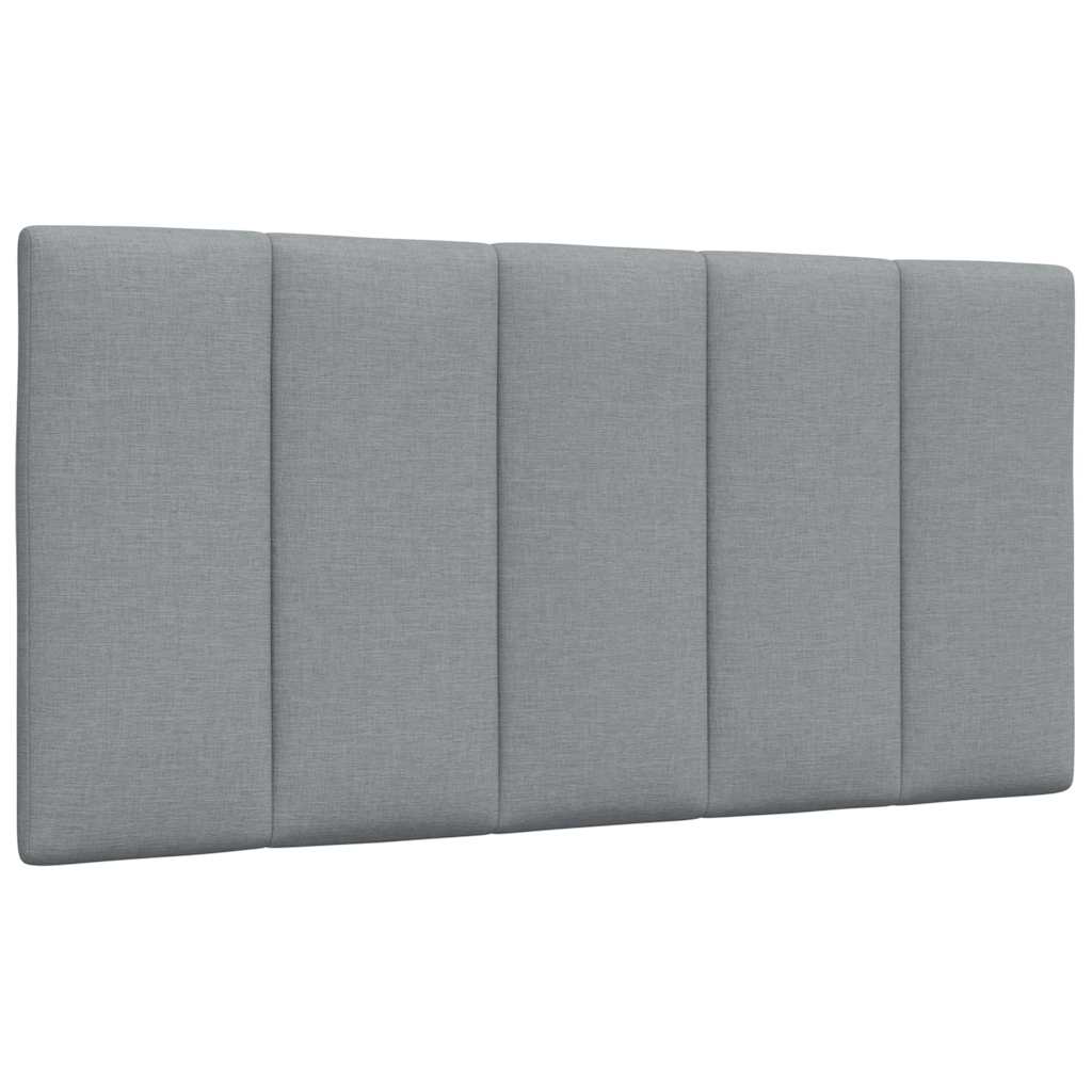 Bed Frame Without Mattress &amp;quot;Hanko&amp;quot; Light Grey Fabric
