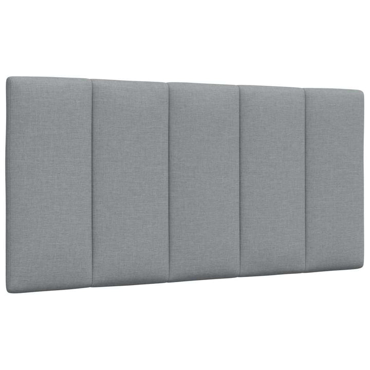 Bed Frame Without Mattress &amp;quot;Hanko&amp;quot; Light Grey Fabric