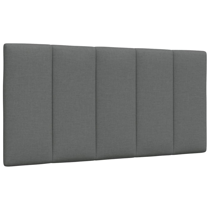Bed Frame Without Mattress &amp;quot;Hanko&amp;quot; Dark Grey Fabric