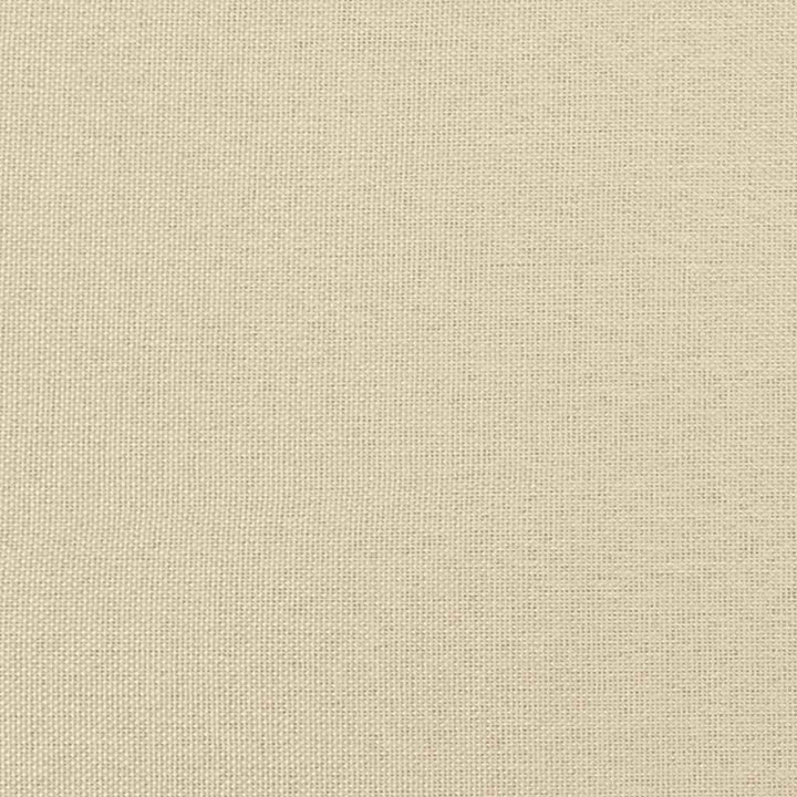 Bed Frame Without Mattress &amp;quot;Hanko&amp;quot; Cream Fabric