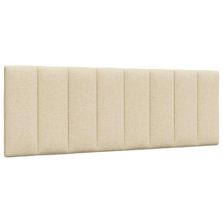 Bed Frame Without Mattress &amp;quot;Hanko&amp;quot; Cream Fabric
