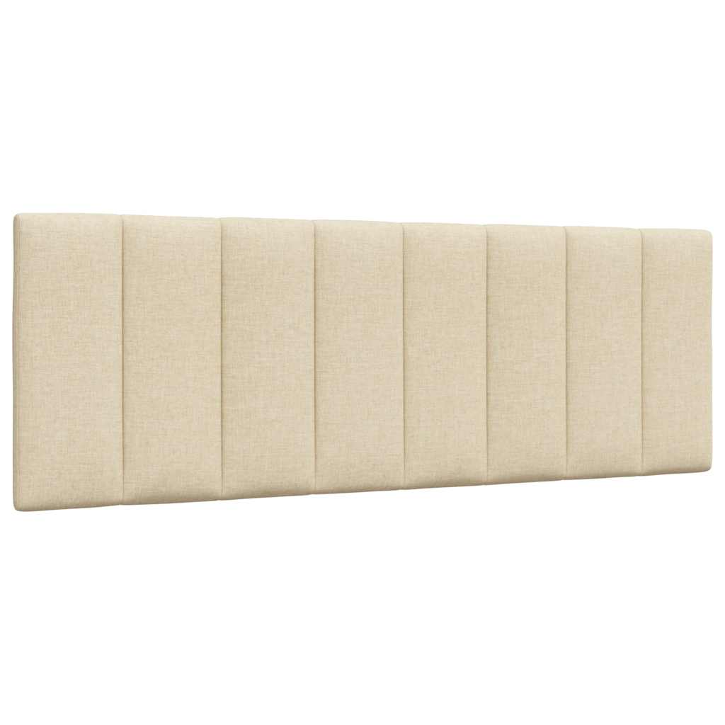 Bed Frame Without Mattress &amp;quot;Hanko&amp;quot; Cream Fabric