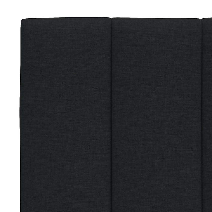 Bed Frame Without Mattress &amp;quot;Hanko&amp;quot; Black Fabric