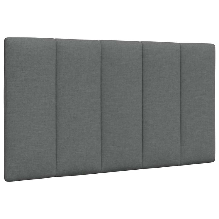 Bed Frame Without Mattress &amp;quot;Hanko&amp;quot; Dark Grey 90X190Cm Fabric