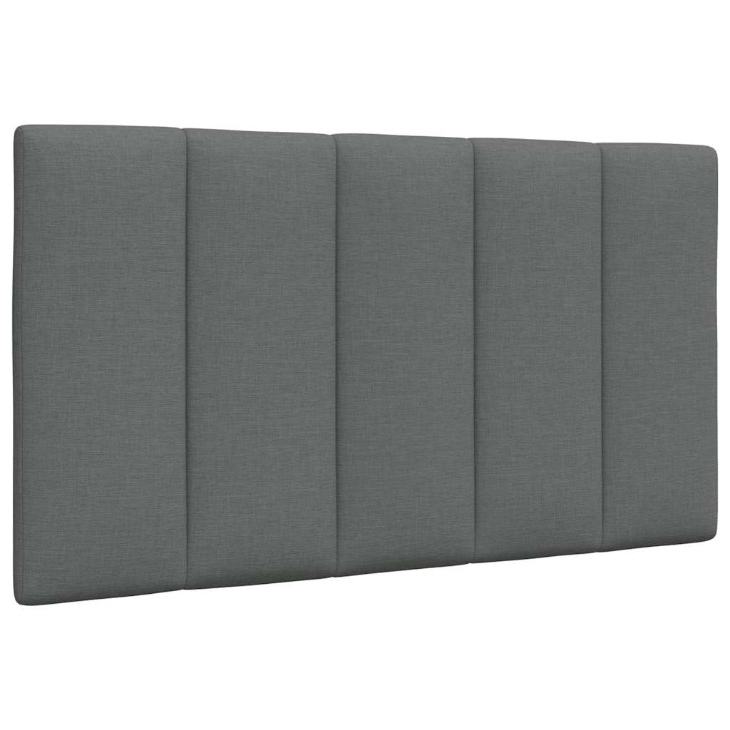 Bed Frame Without Mattress &amp;quot;Hanko&amp;quot; Dark Grey 90X200Cm Fabric
