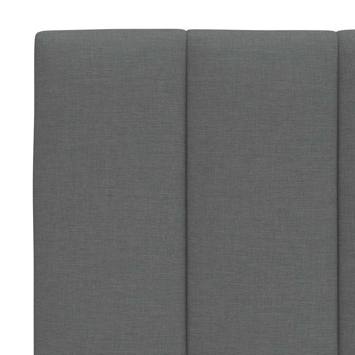 Bed Frame Without Mattress &amp;quot;Hanko&amp;quot; Dark Grey 90X200Cm Fabric