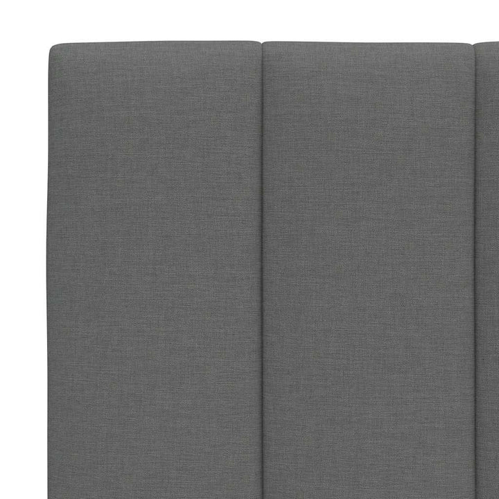 Bed Frame Without Mattress &amp;quot;Hanko&amp;quot; Dark Grey 100X200Cm Fabric