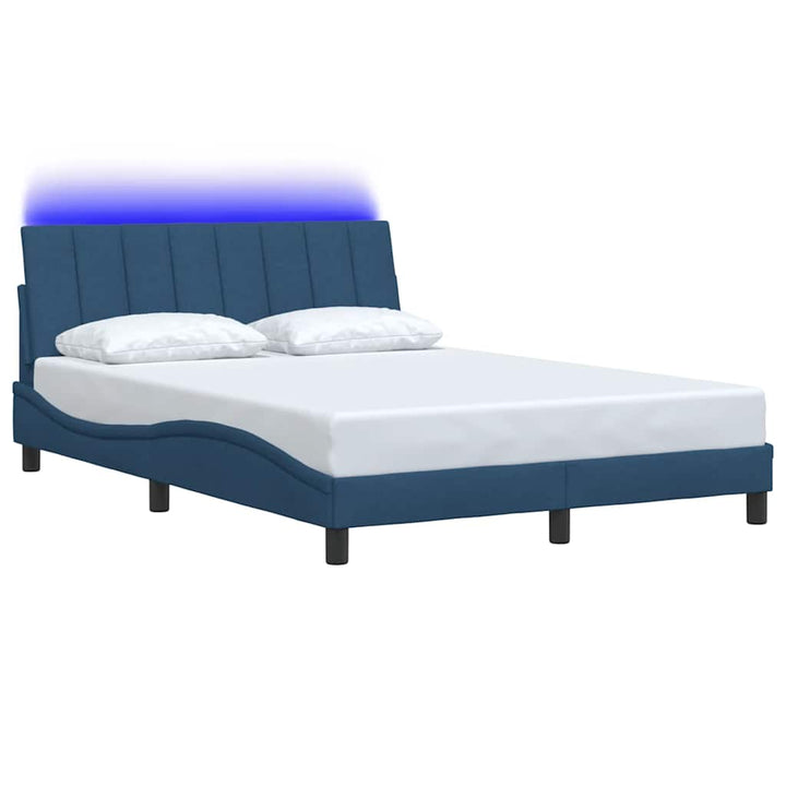 Bed Frame Without Mattress &amp;quot;Hanko&amp;quot; Cream 120X200Cm Fabric