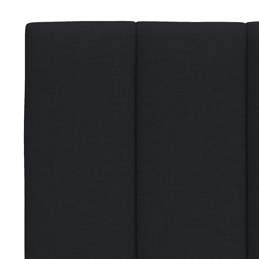 Bed Frame Without Mattress &amp;quot;Hanko&amp;quot; Black 180X200Cm Fabric