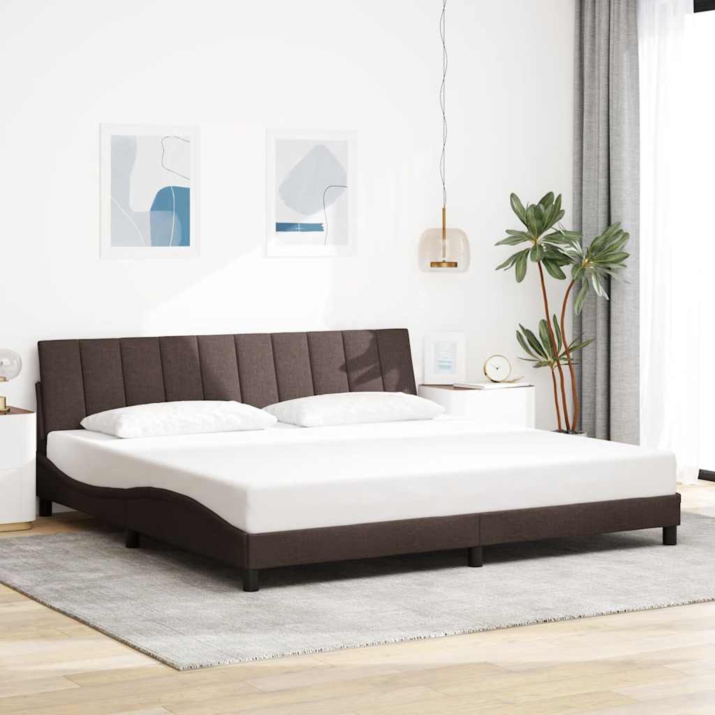 Bed Frame Without Mattress &amp;quot;Hanko&amp;quot; Cream 120X200Cm Fabric