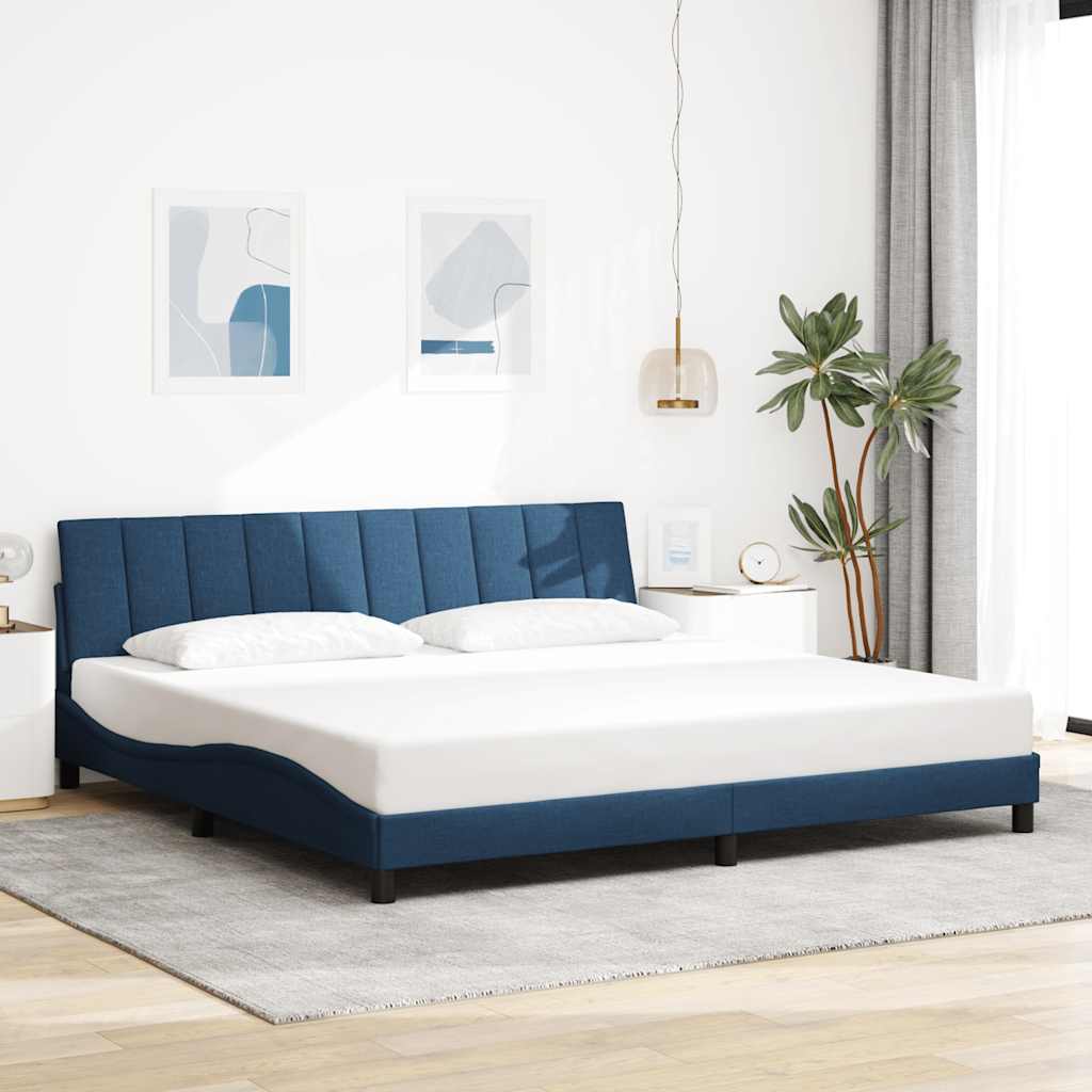 Bed Frame Without Mattress &amp;quot;Hanko&amp;quot; Cream 120X200Cm Fabric