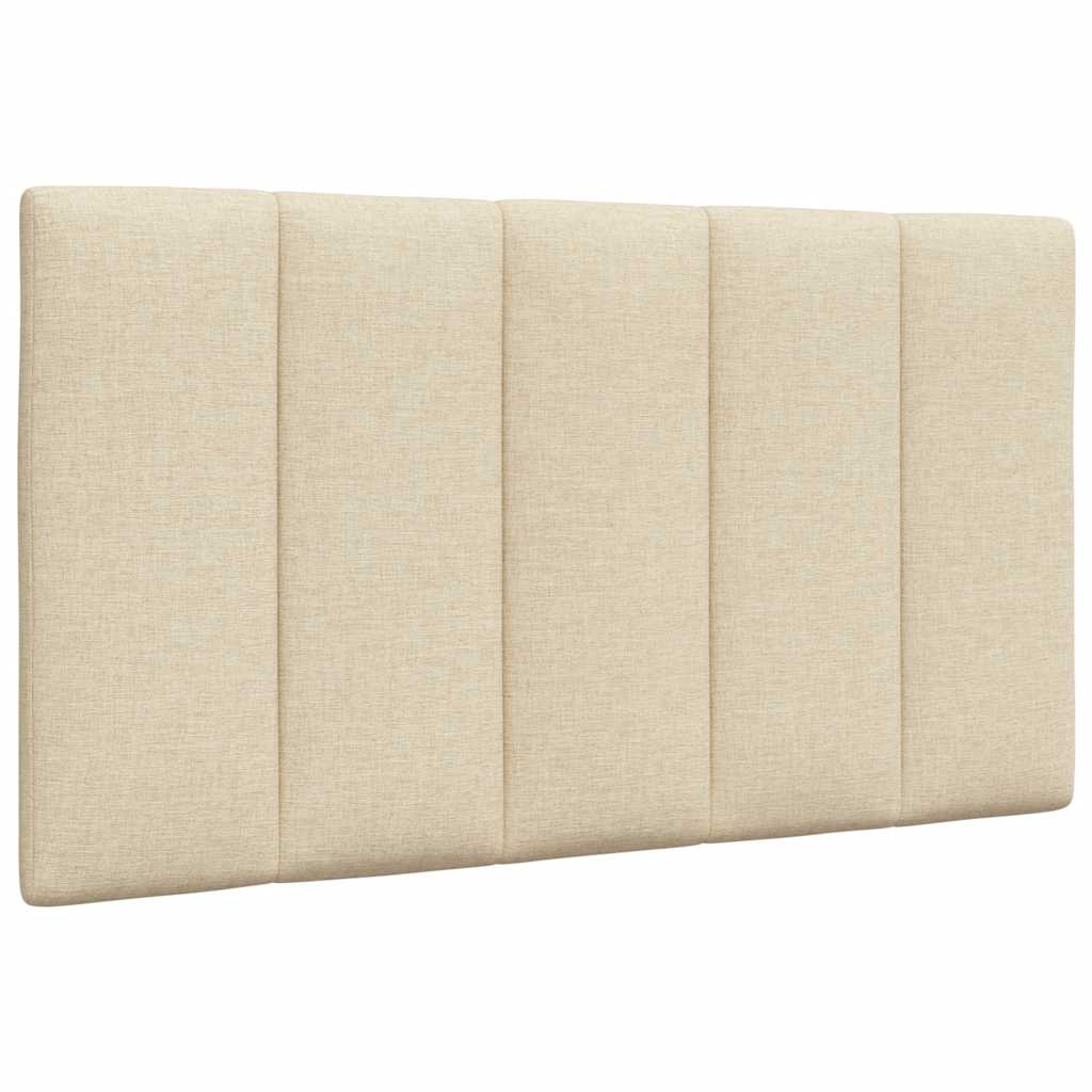 Bed With Mattress &amp;quot;Hanko&amp;quot; Cream Fabric