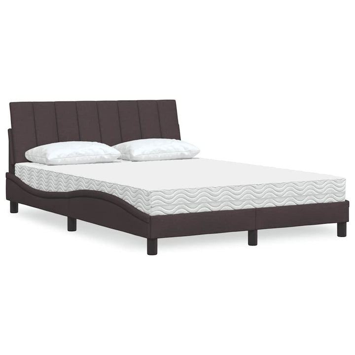 Bed With Mattress &amp;quot;Hanko&amp;quot; Blue Fabric