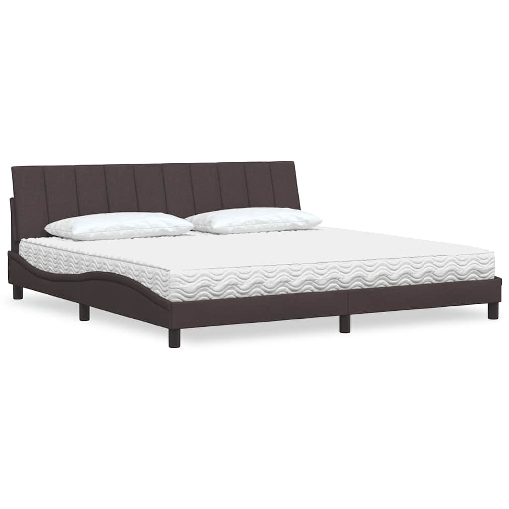 Bed With Mattress &amp;quot;Hanko&amp;quot; Blue Fabric