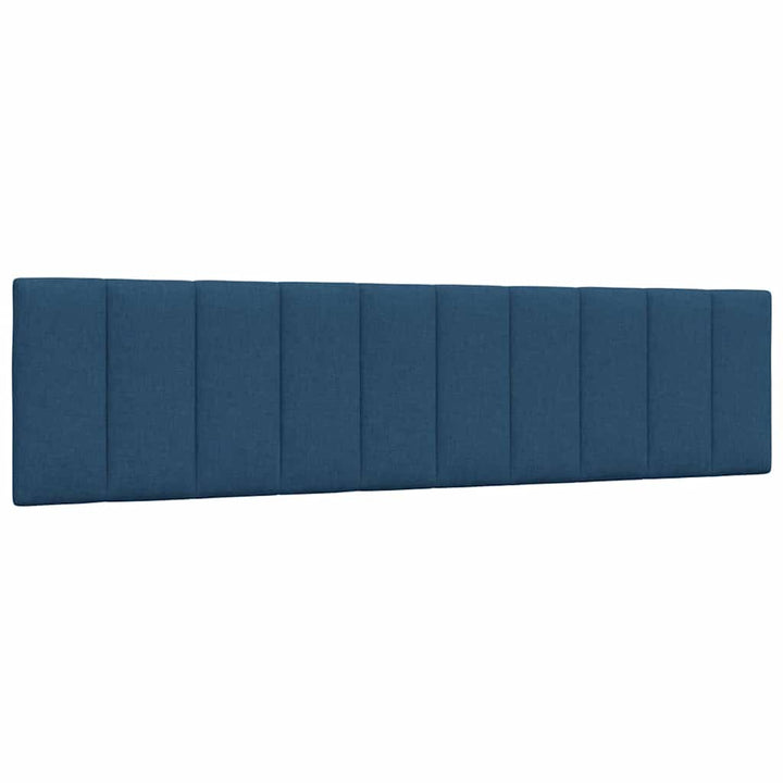 Bed With Mattress &amp;quot;Hanko&amp;quot; Blue Fabric
