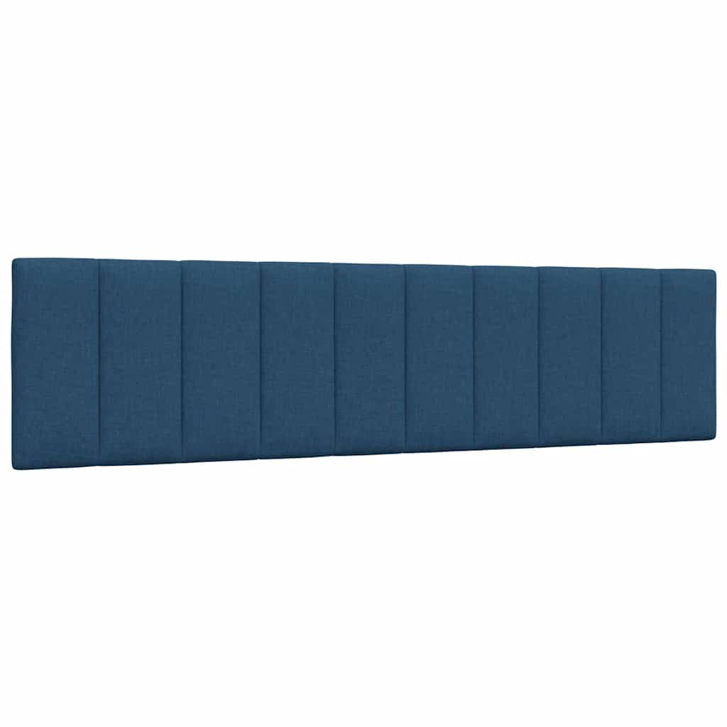 Bed With Mattress &amp;quot;Hanko&amp;quot; Blue Fabric