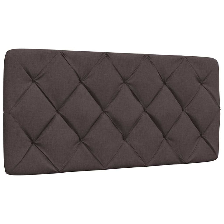 Bed Frame Without Mattress Dark Brown Fabric