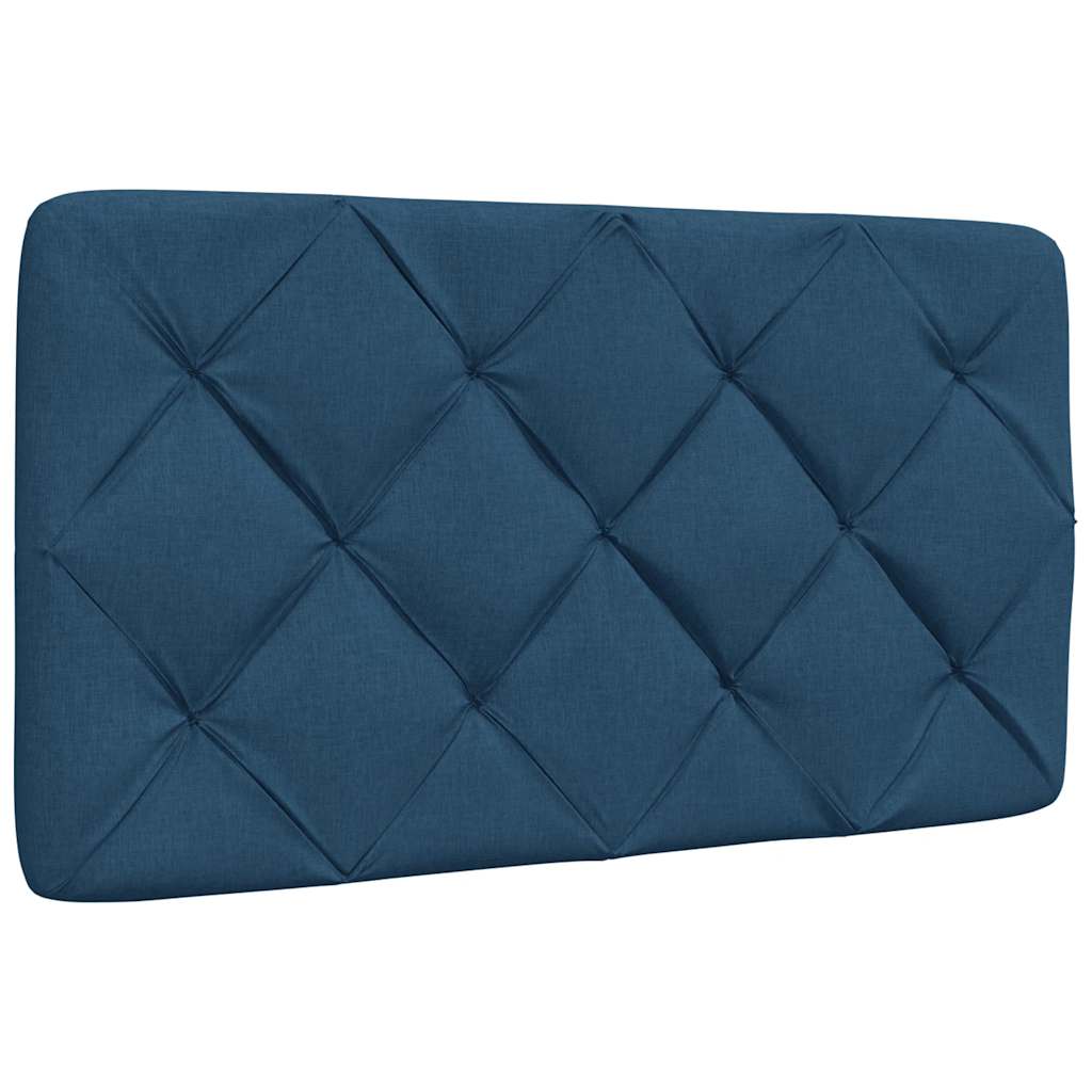 Bed With Mattress Blue Fabric