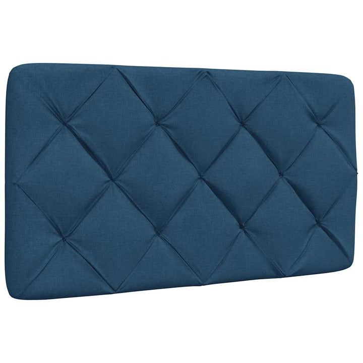 Bed With Mattress Blue Fabric