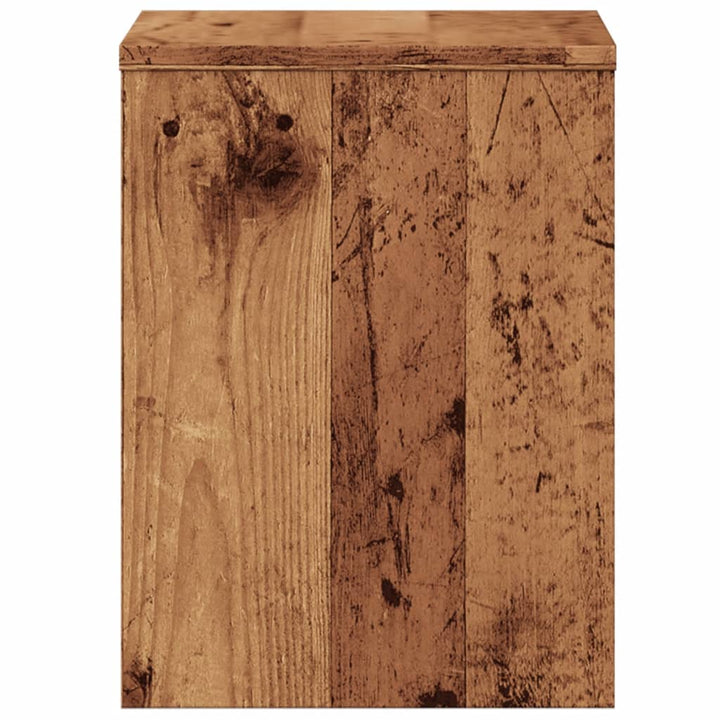 Sängbord Vittrat Trä 40X30X40 Cm Konstruerat Trä