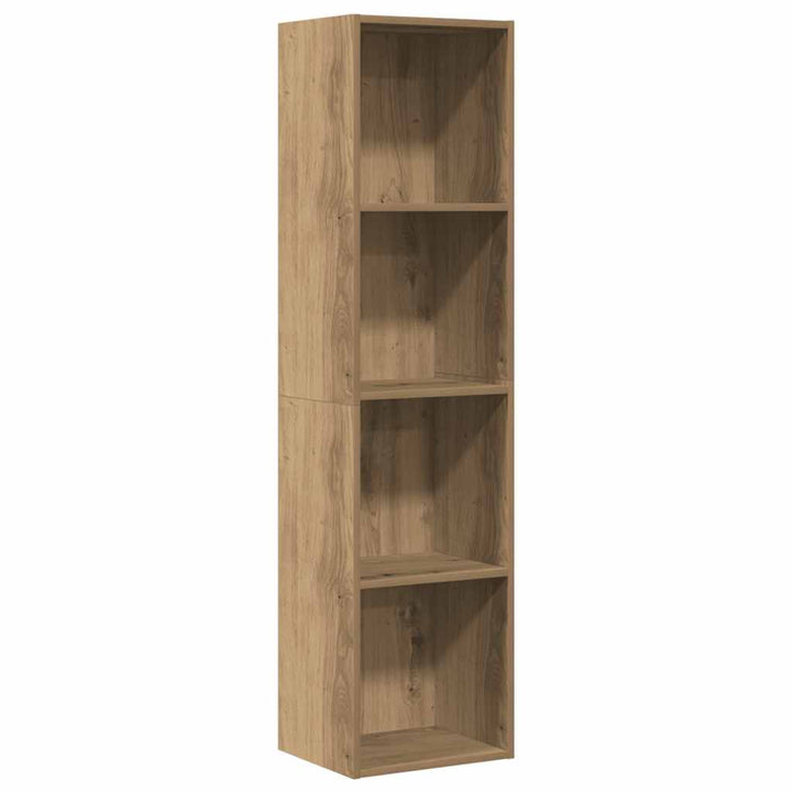 Bokhylla/Tv-Bänk Hantverksmässig Ek 36X30X143Cm Konstruerat Trä