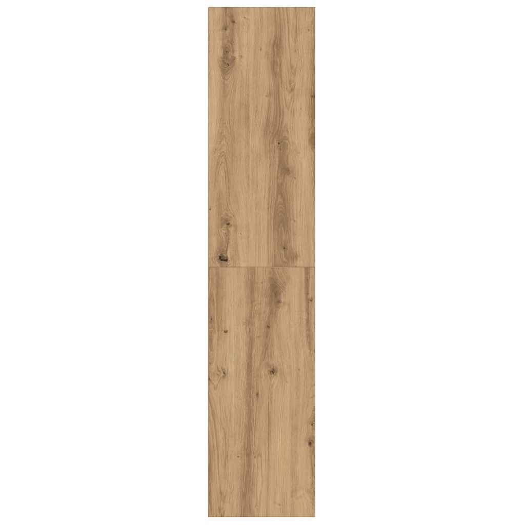 Bokhylla/Tv-Bänk Hantverksmässig Ek 36X30X143Cm Konstruerat Trä