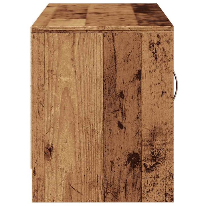 Tv-Bänk Åldrat Trä 102X30X37,5 Cm Konstruerat Trä
