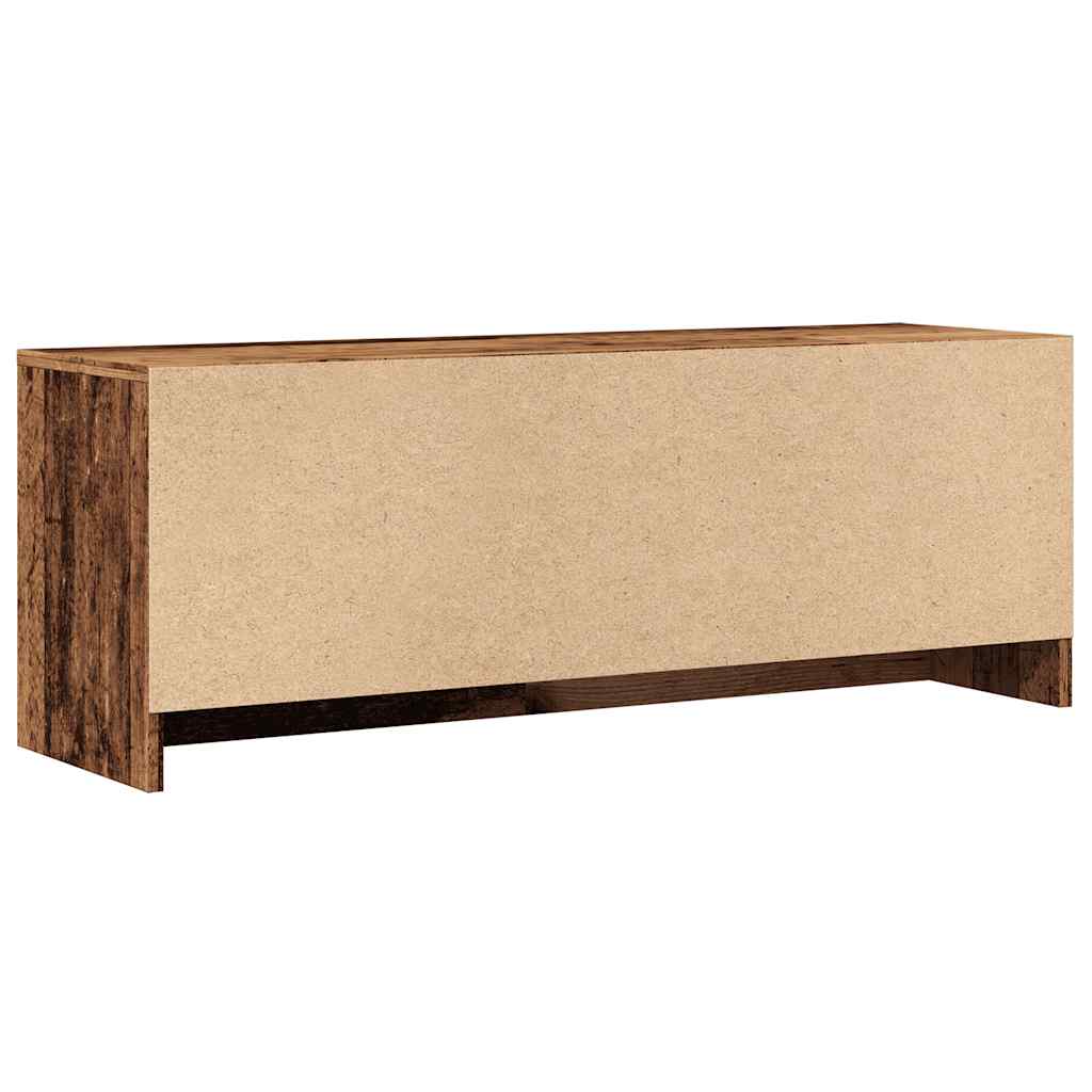 Tv-Bänk Åldrat Trä 102X30X37,5 Cm Konstruerat Trä