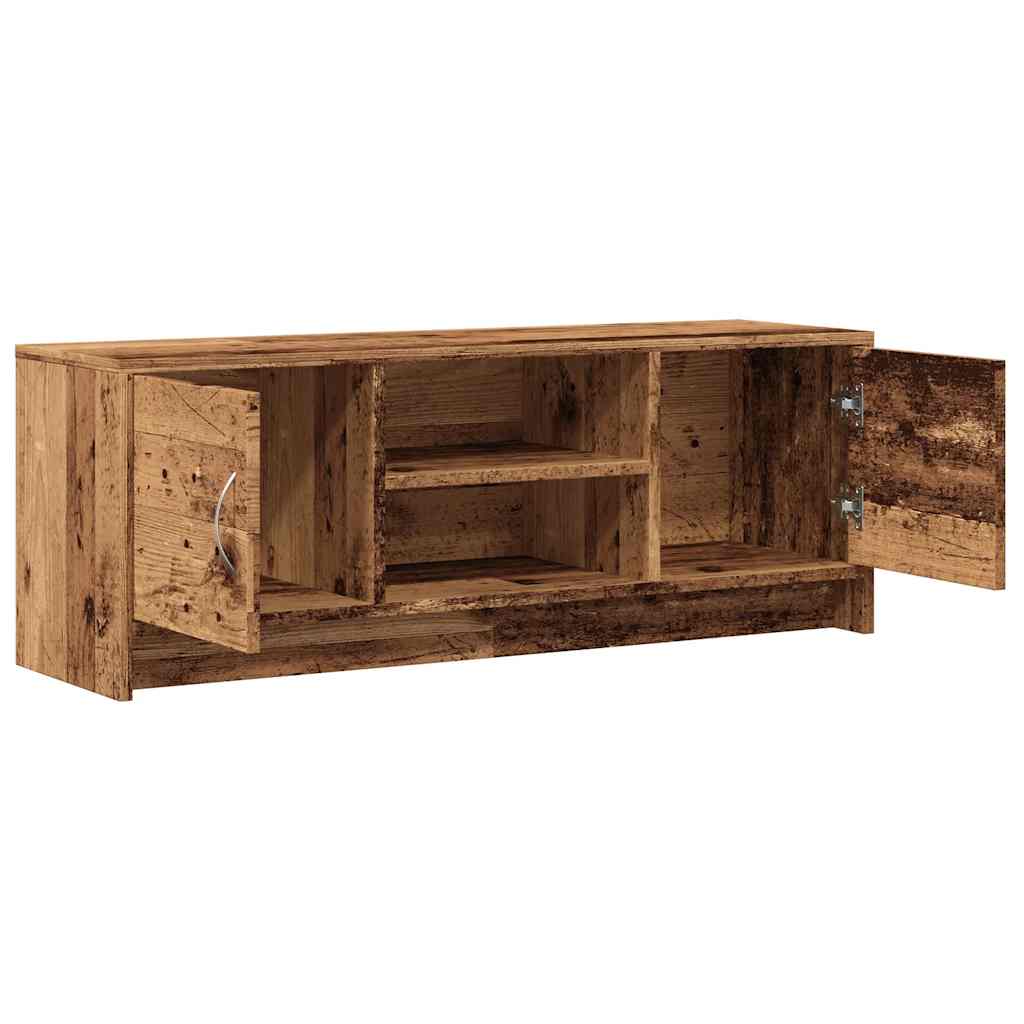 Tv-Bänk Åldrat Trä 102X30X37,5 Cm Konstruerat Trä