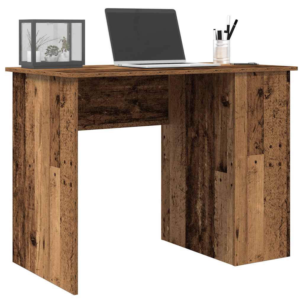 Skrivbord Hantverksmässig Ek 100X55X75 Cm Konstruerat Trä