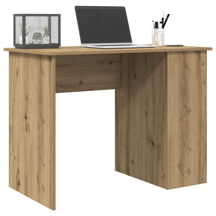 Skrivbord Hantverksmässig Ek 100X55X75 Cm Konstruerat Trä