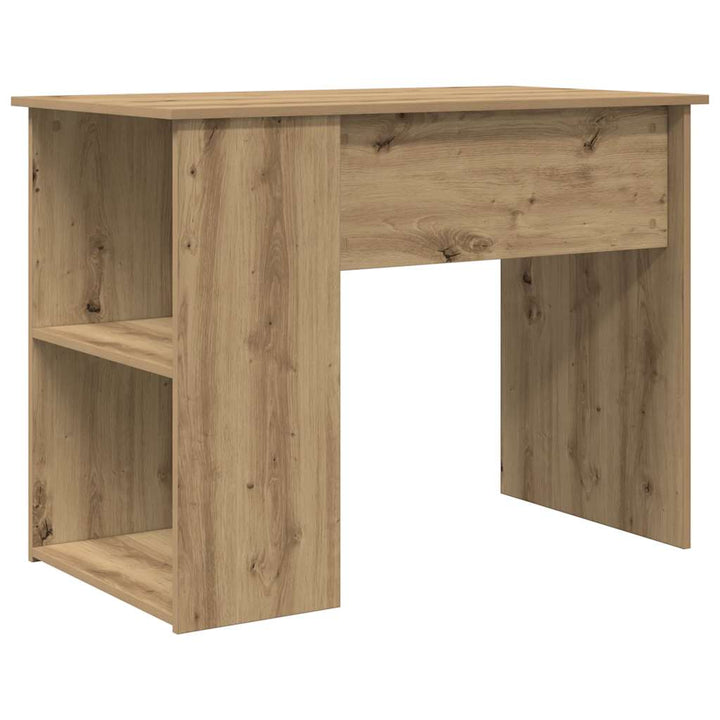 Skrivbord Hantverksmässig Ek 100X55X75 Cm Konstruerat Trä