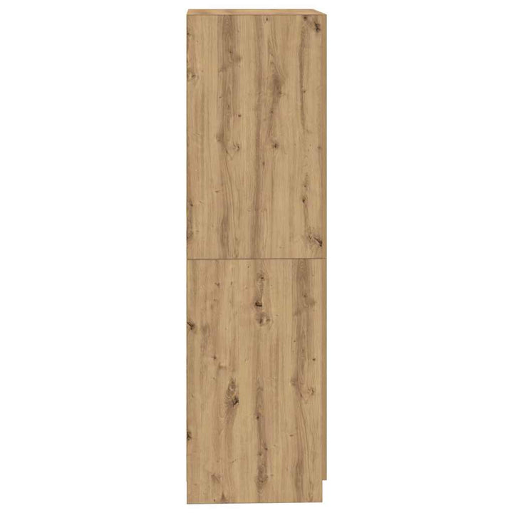 Garderob Hantverksmässig Ek 80X52X180 Cm Konstruerat Trä