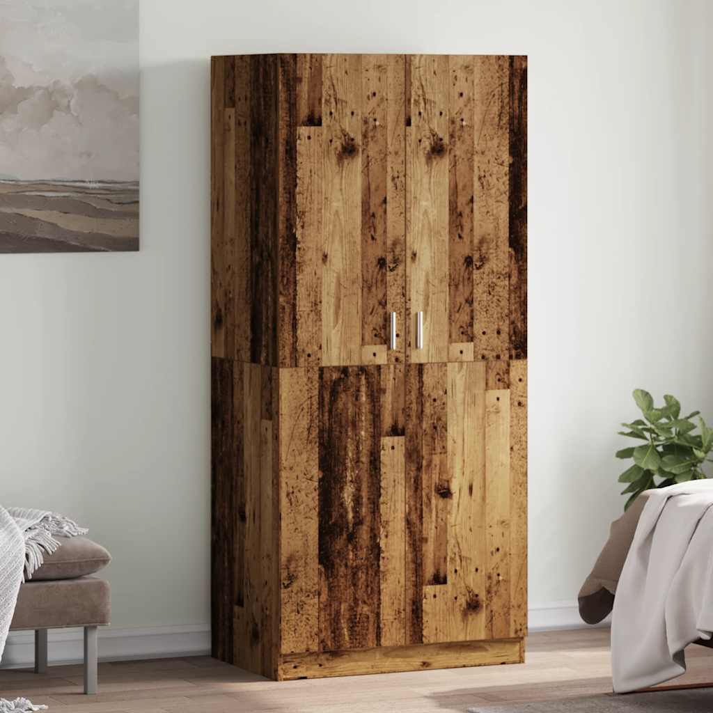 Garderob 90X52X200 Cm Konstruerat Trä