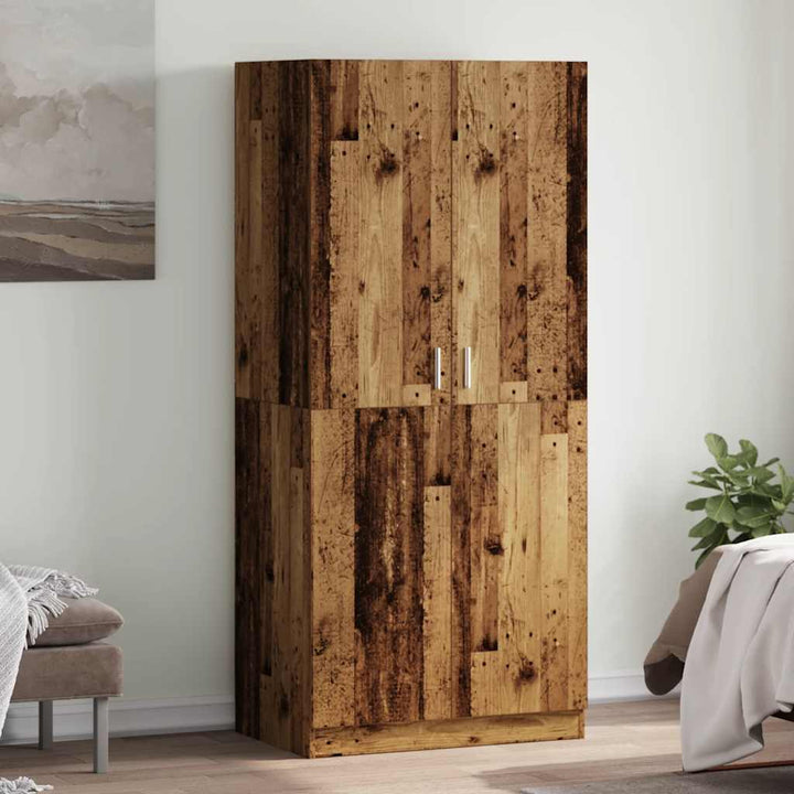 Garderob 90X52X200 Cm Konstruerat Trä