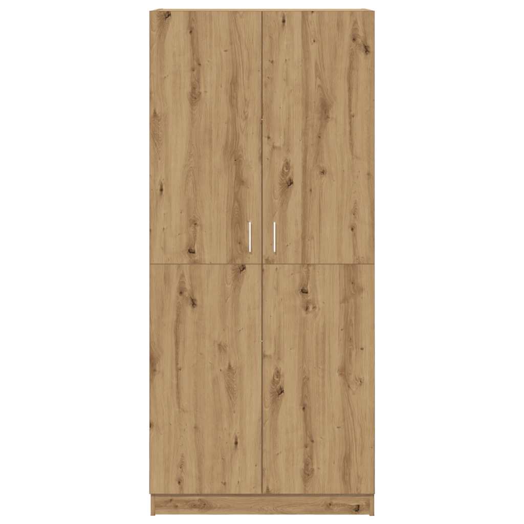 Garderob 90X52X200 Cm Konstruerat Trä