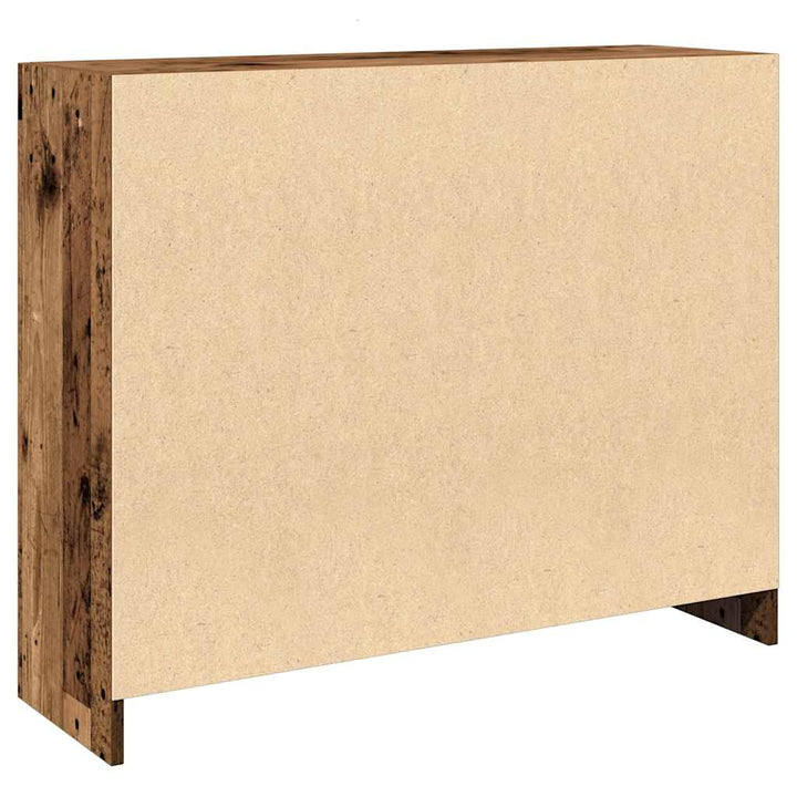 Skänk Åldrat Trä 91X28X75 Cm Konstruerat Trä
