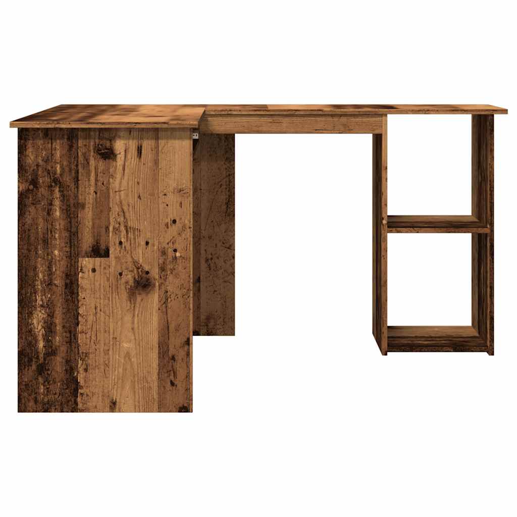 Hörnskrivbord Åldrat Trä 120X140X75 Cm Konstruerat Trä