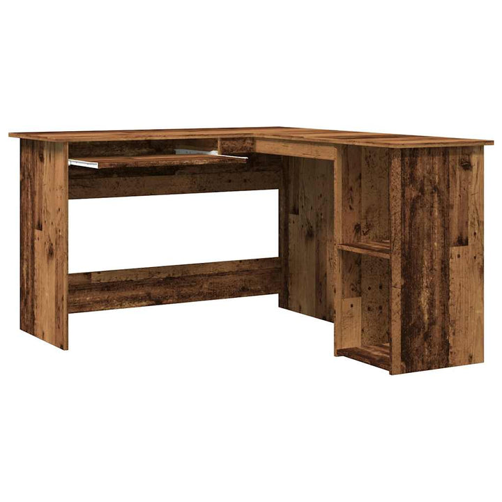 Hörnskrivbord Åldrat Trä 120X140X75 Cm Konstruerat Trä