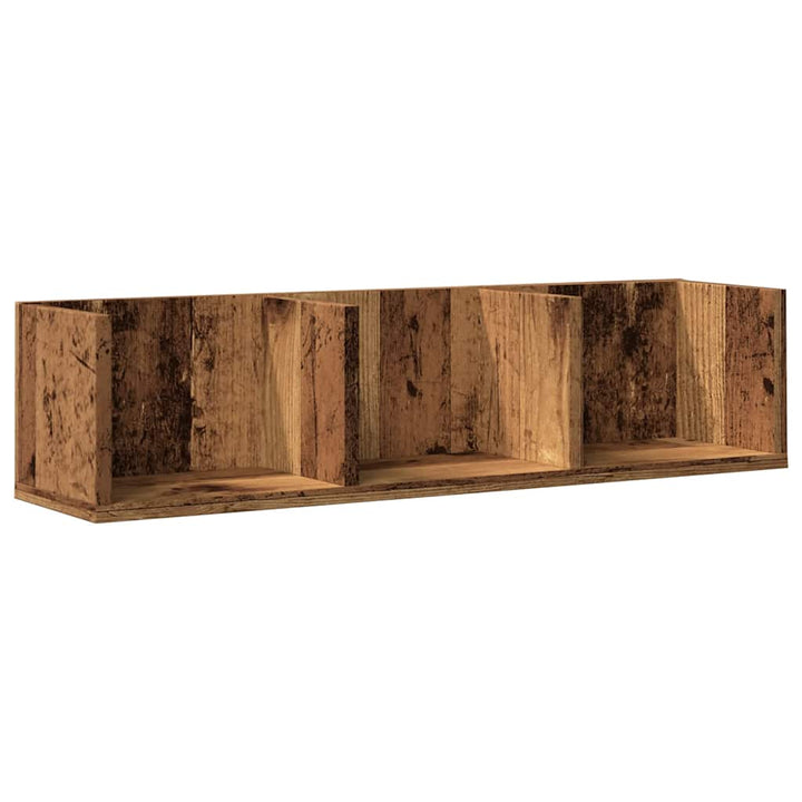 Cd-Hylla Åldrat Trä 75X18X18 Cm Konstruerat Trä