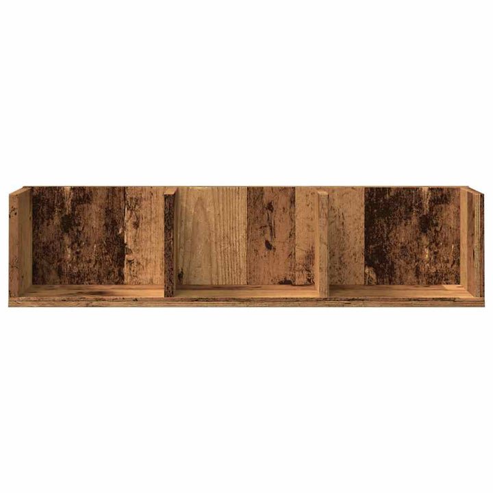 Cd-Hylla Åldrat Trä 75X18X18 Cm Konstruerat Trä